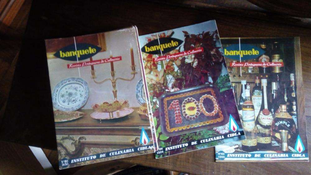 Revistas de Culinária "Banquete" de 1965,1966,1967,1968 e 1971