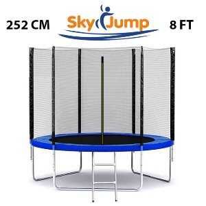 Батут Sky Jump 252 см (до 150кг) з драбинкою, дроп/гурт, Львів