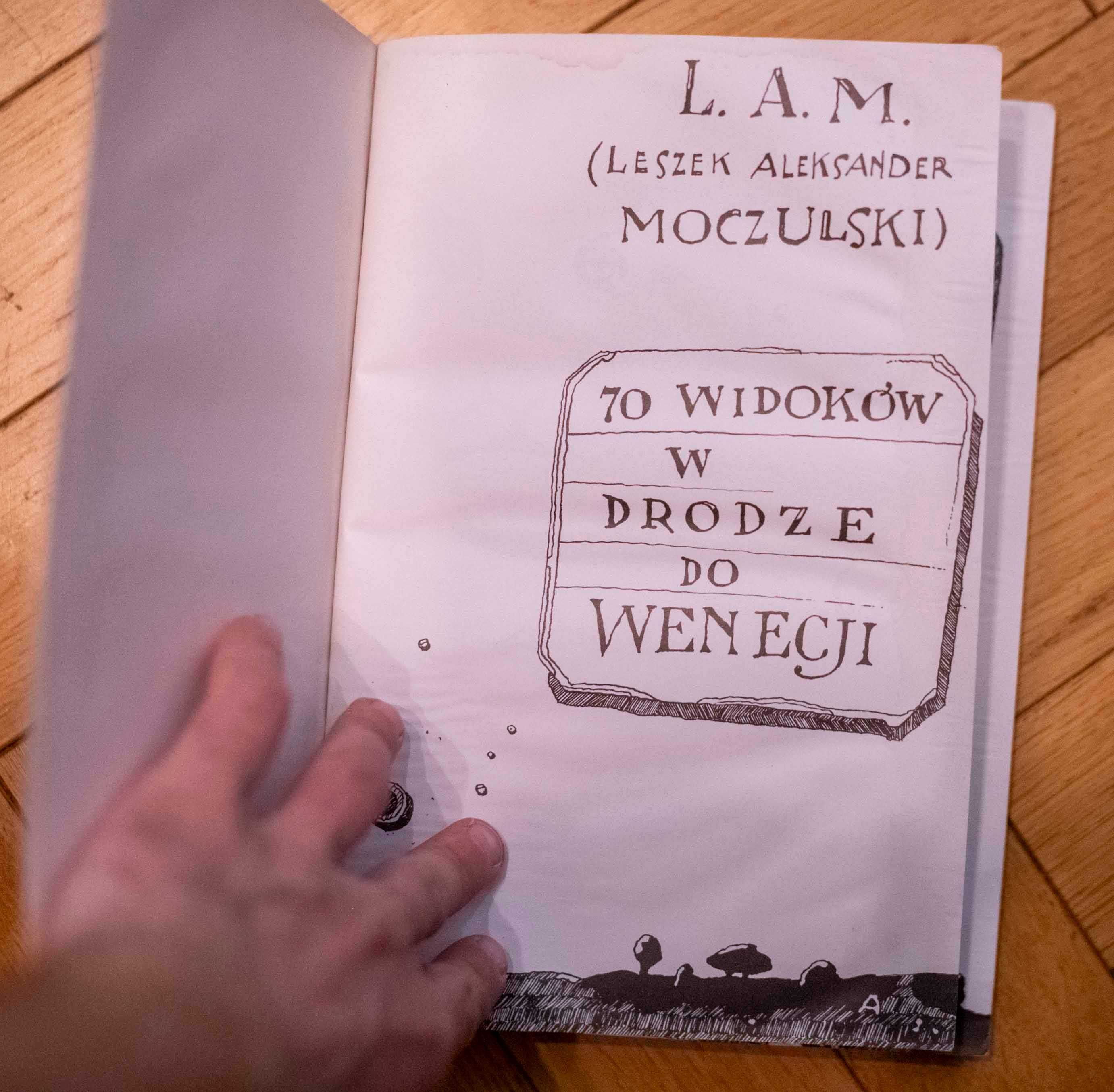 Moczulski 70 Widoków W Drodze Do Wenecji Poezja Wydawnictwo a5 1990