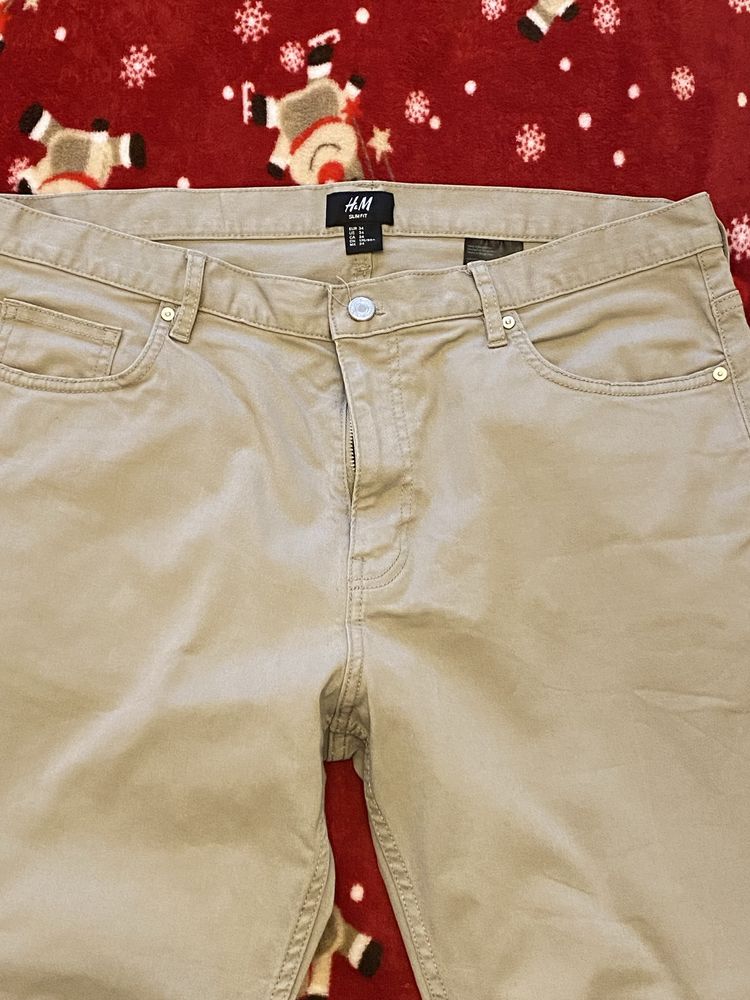 Spodnie materiałowe chinosy H&M rozmiar 34/34