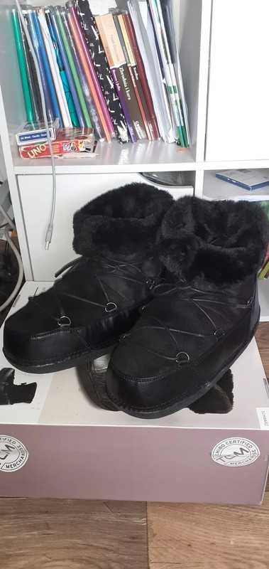 TCHIBO Śniegowce zimowe gwiazd z futrem boho emu botki 38/39/40 (26cm)