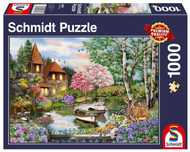 Puzzle 1000 Dom Nad Jeziorem