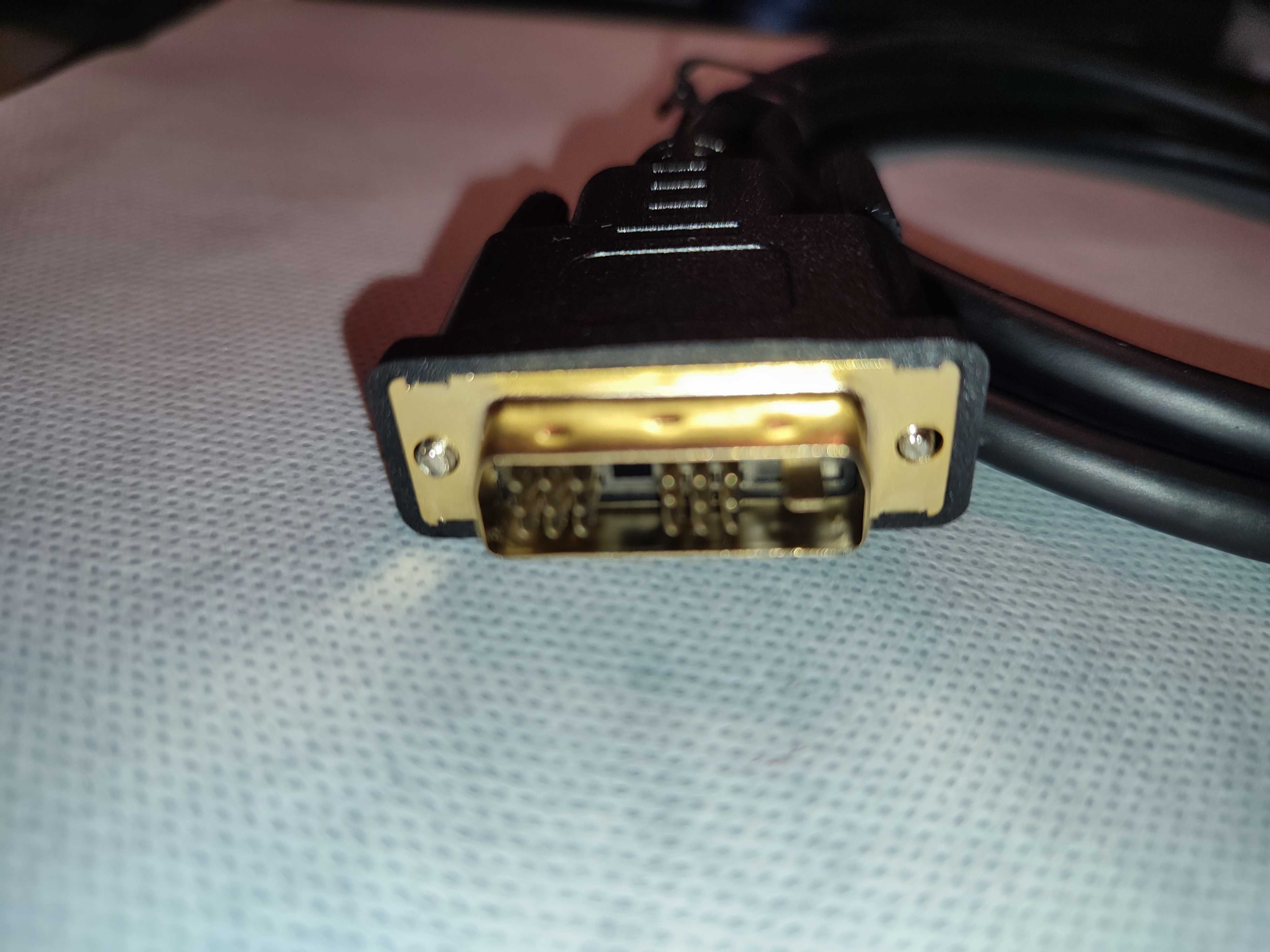 Cabo de Vídeo Adaptador - Nano - 1.8m DVI HDMI (novo)