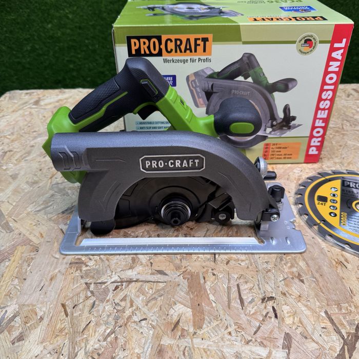 Акумуляторна циркулярна пила Procraft PCA36 185 мм