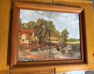 Obraz w ramie drewnianej 58x49