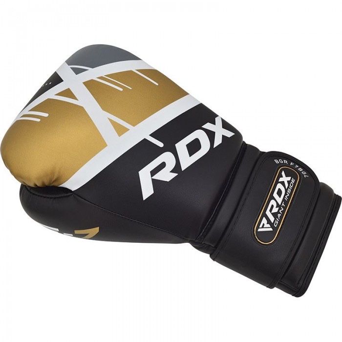 Оригинальные Боксерские Перчатки RDX F7 Ego Boxing Gloves - Black/Gold