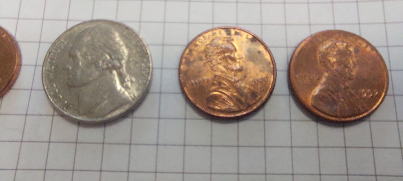 Zestaw centów amerykańskich 5 sztuk USA coins