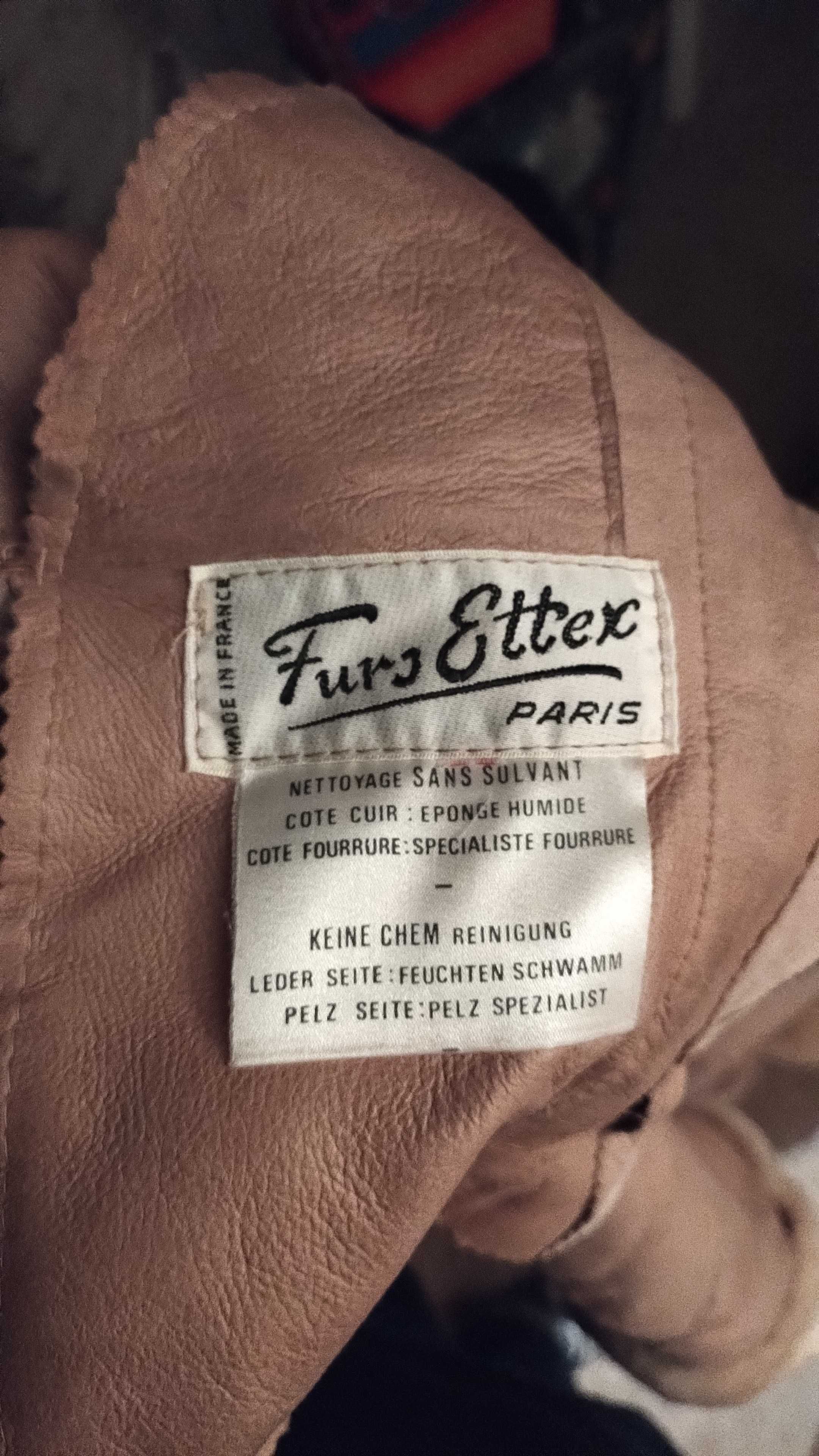 futrzany płasz furs ettex paris