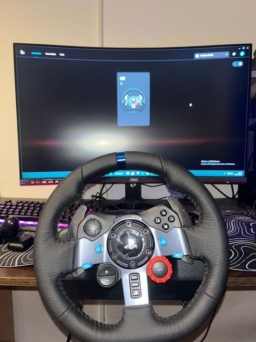 Volante Logitech G29 compatível com PS4/PS5/PC