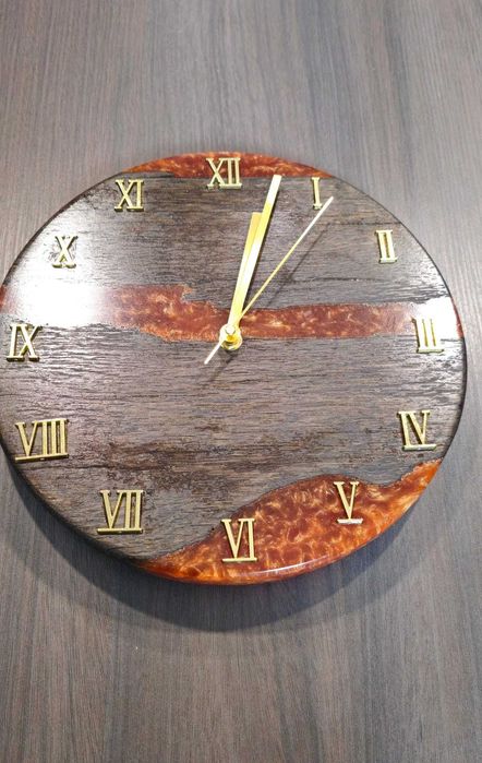 Zegar ścienny z Żywicy Epoksydowej