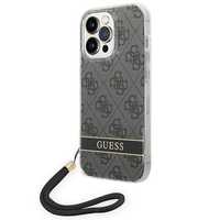 Guess Etui na iPhone 14 Pro 6,1" - 4G Motyw Czarny