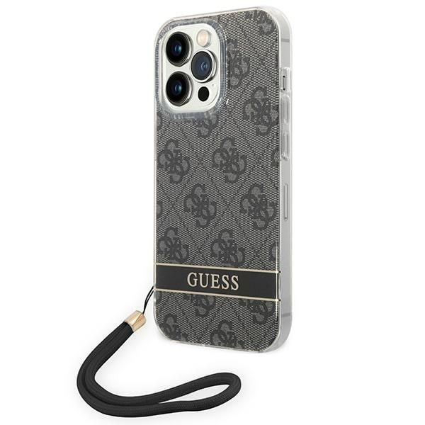 Guess Etui na iPhone 14 Pro 6,1" - 4G Motyw Czarny