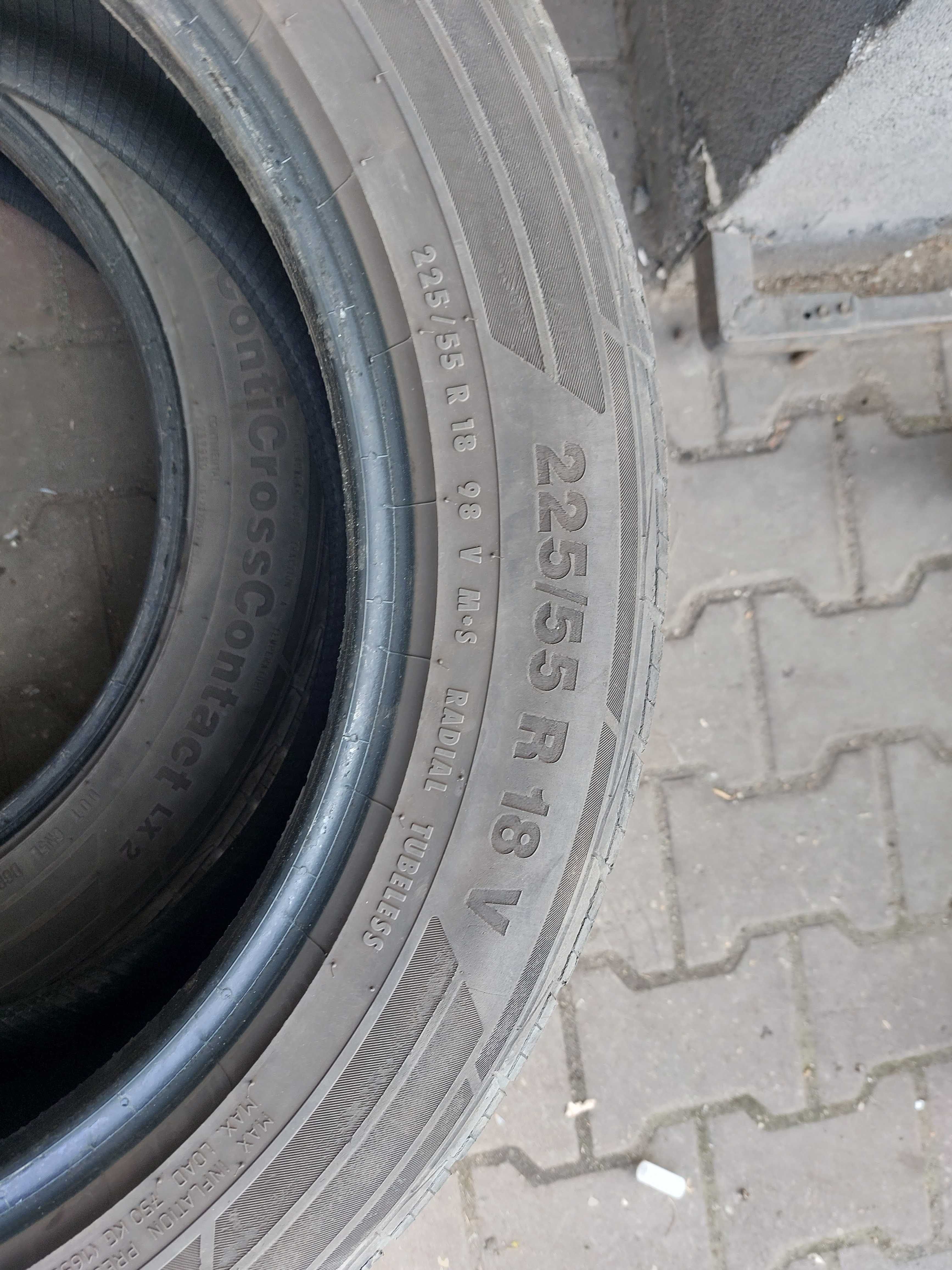 2 opony 225/55 R18 Conti Cross Contact LX2 Continental