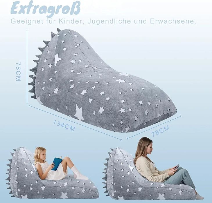 Fotel dziecięcy dinozaur