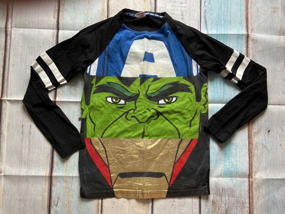 Koszulka z długim rękawem MARVEL Iron Man Hulk Ameryka 11-12 lat 152cm