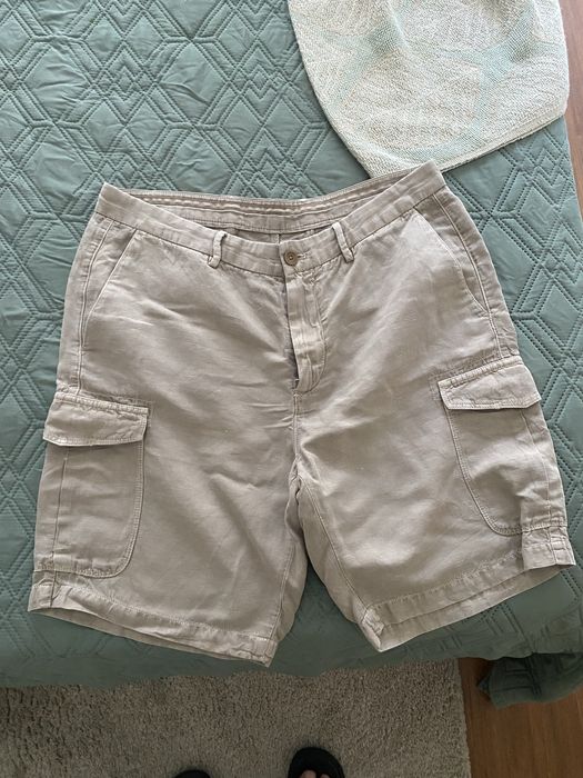 Calções com bolsos de lado, Massimo Dutti