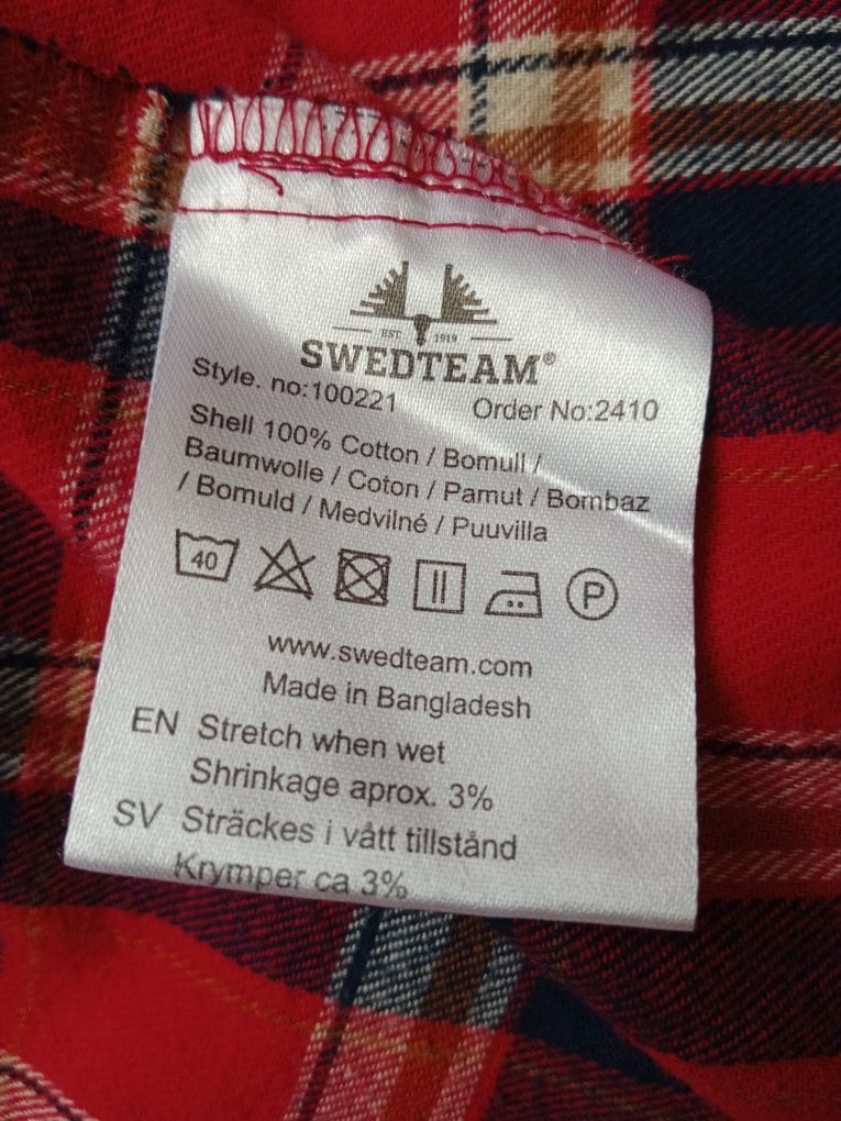 Swedteam koszulka flanelowa myśliwska outdoor roz L