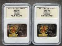 2 x Klipa 1$ Vincent Van Gogh - Niue Island 2007r