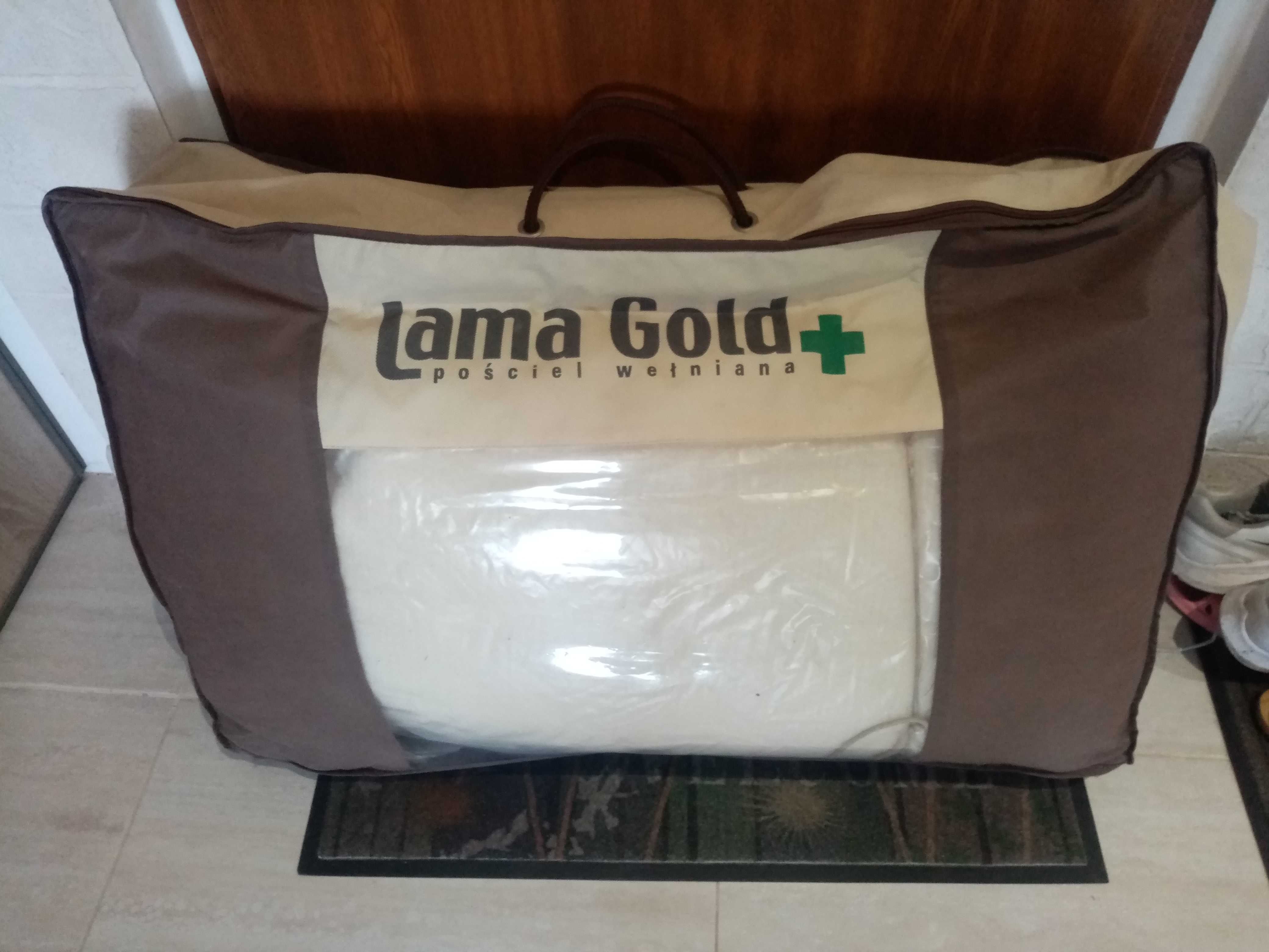 Lama gold materac,poduszki,koc,kadra,