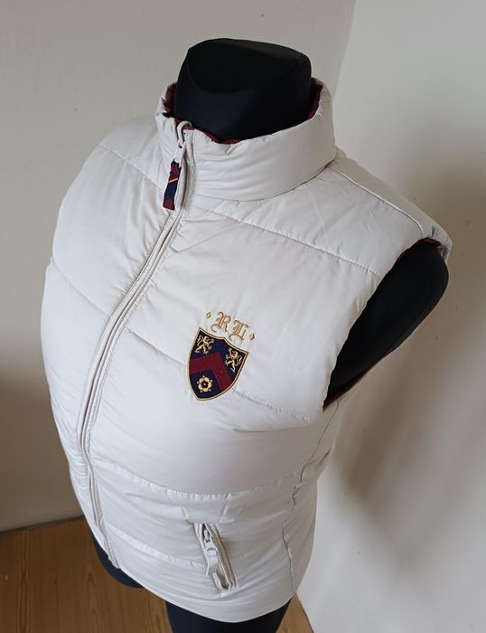 Ralph Lauren roz S Nowa damska dwustronna kamizelka bezrękawnik puch
