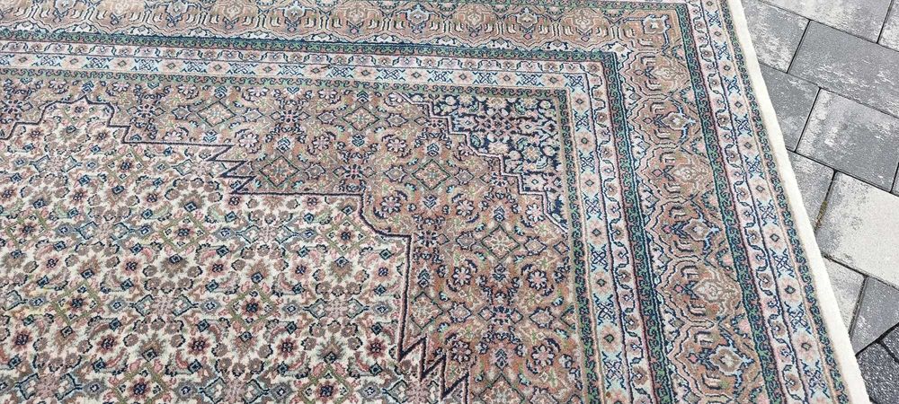 Bidjar dywan wełniany tkany ręcznie 341 x 240 cm wełna piękny perski