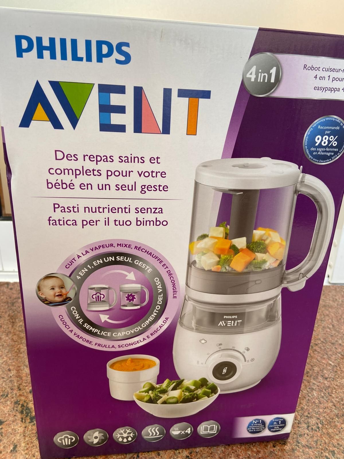 Robot de Cozinha Easy Papa 4 em 1 PHILIPS AVENT
