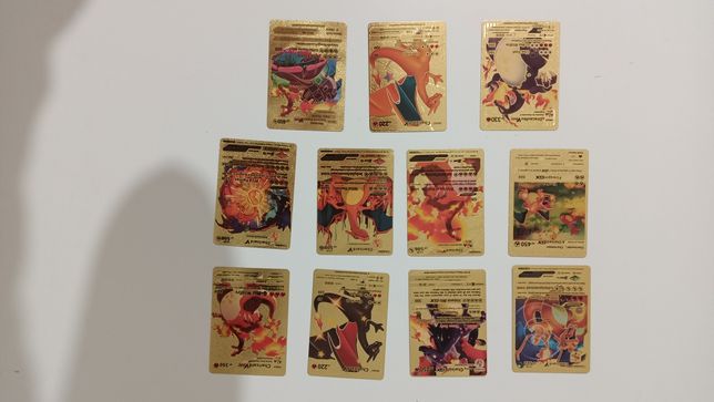 Pokemon go Kolekcja złotych kart Chalizard komplet karty karta orygina