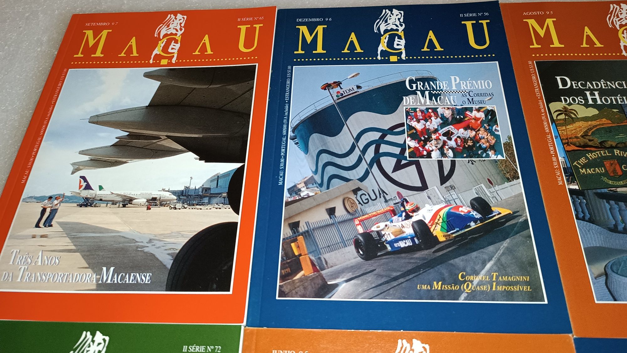 6 antigas revistas Macau década de 90