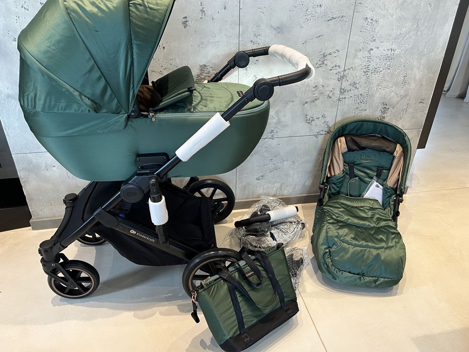 Prime 2 wózek spacerowy zielony wielofinkcyjny