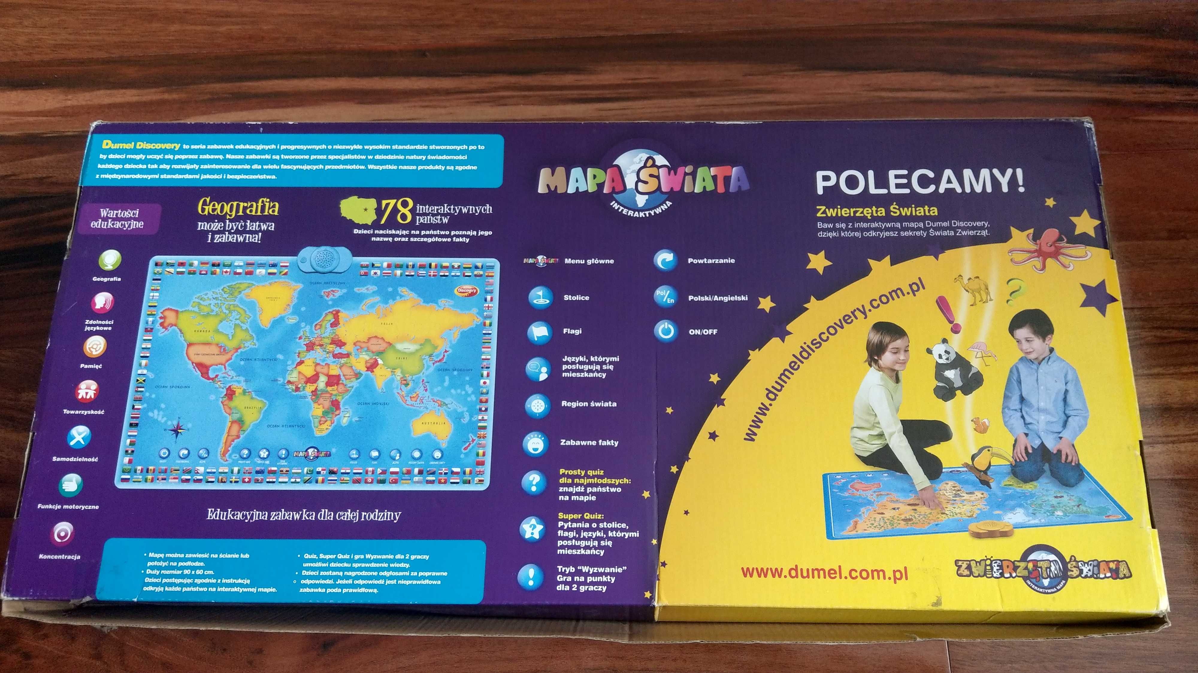 Interaktywna mapa świata Dumel Discovery