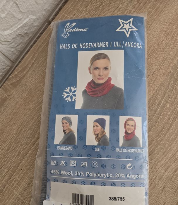 Komin czapka Vadima-wełna+angora