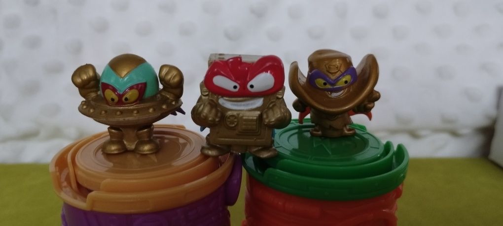 Złote rzadkie Super Zings -Alien Bandit,Outlaw Clint, Kapitan Hardlock