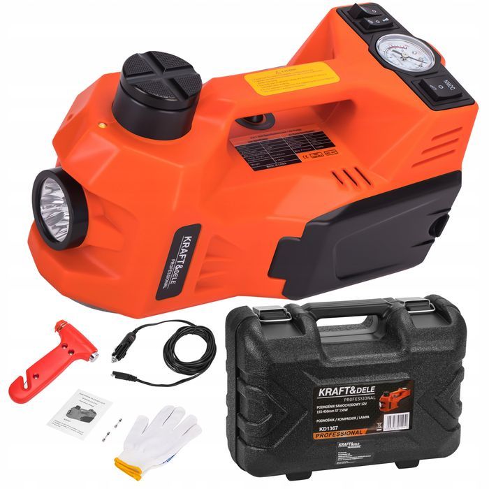 Podnośnik Samochodowy Lewarek Punktowy Elektryczny 5T Kompresor