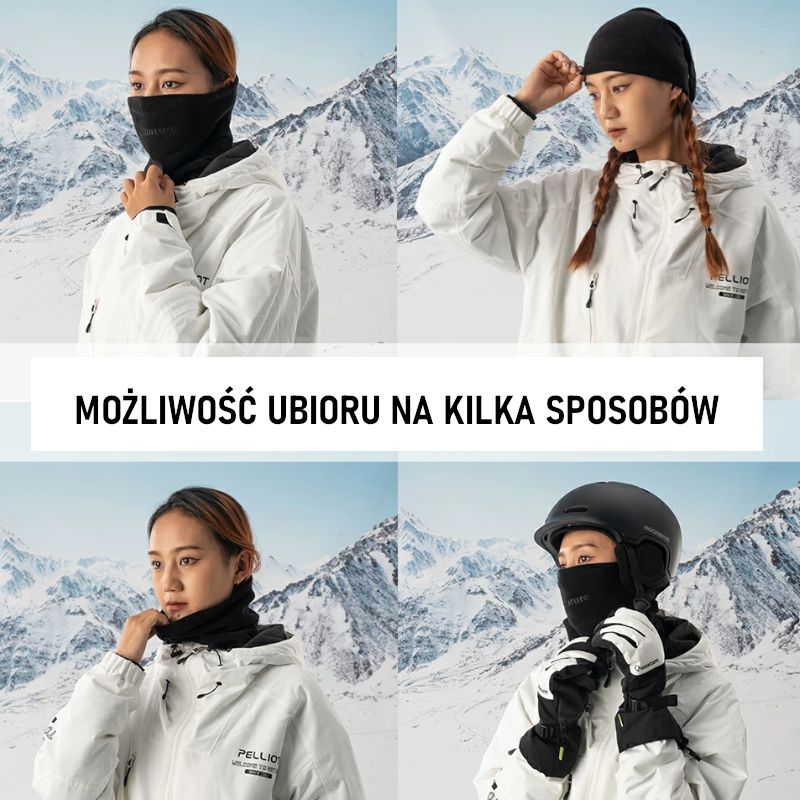 Komin Maska Polarowa Na Twarz Qunature Wb023Gy-S