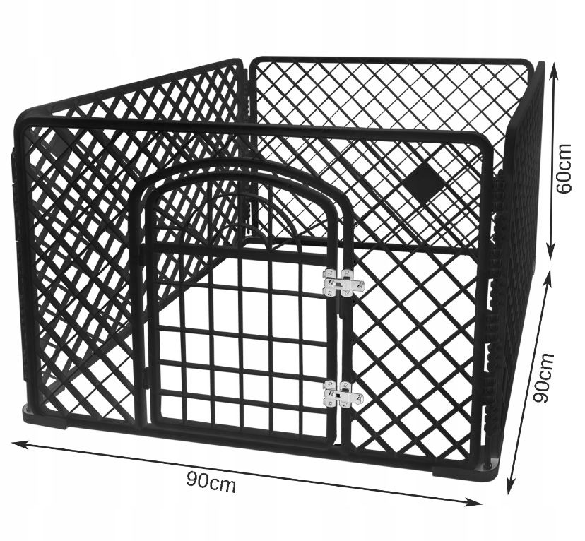 Kojec klatka zagroda dla psów psa szczeniąt duży 90x90x60 cm