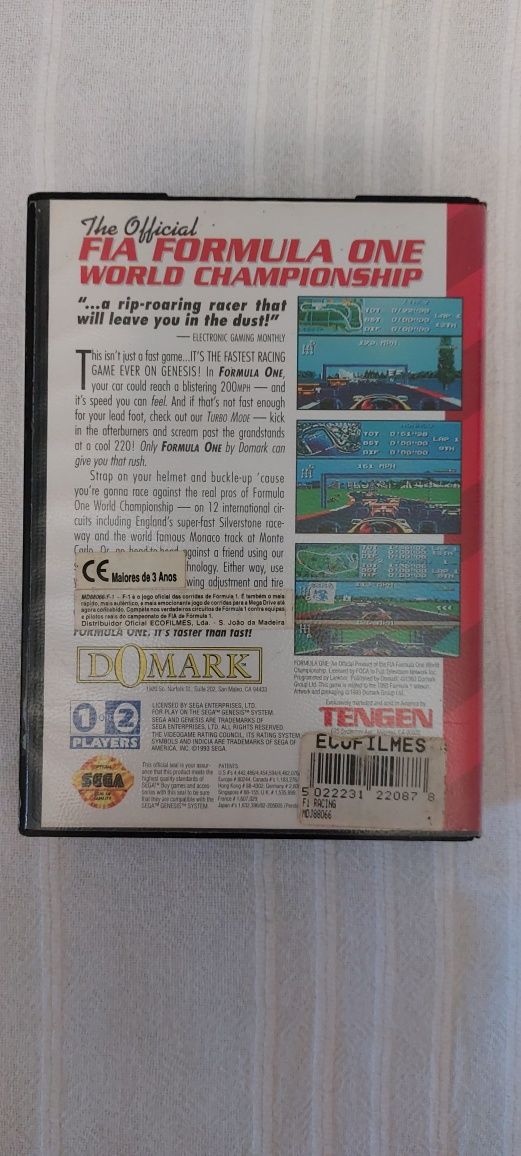 Jogo SEGA - Formula One