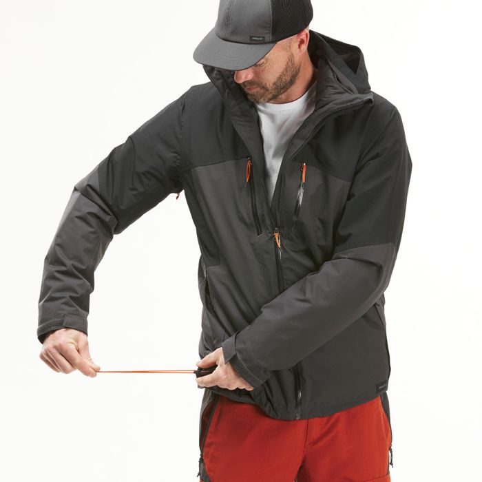 Casaco de caminhada 3 em 1 impermeável -10°C homem, MH500 Mountain