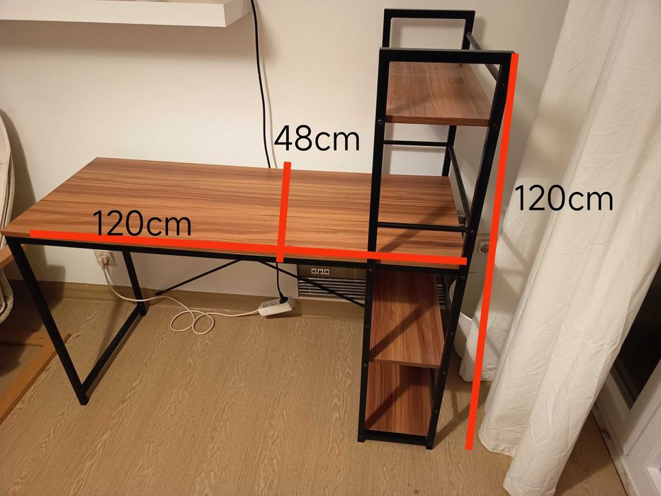 Secretária com estante