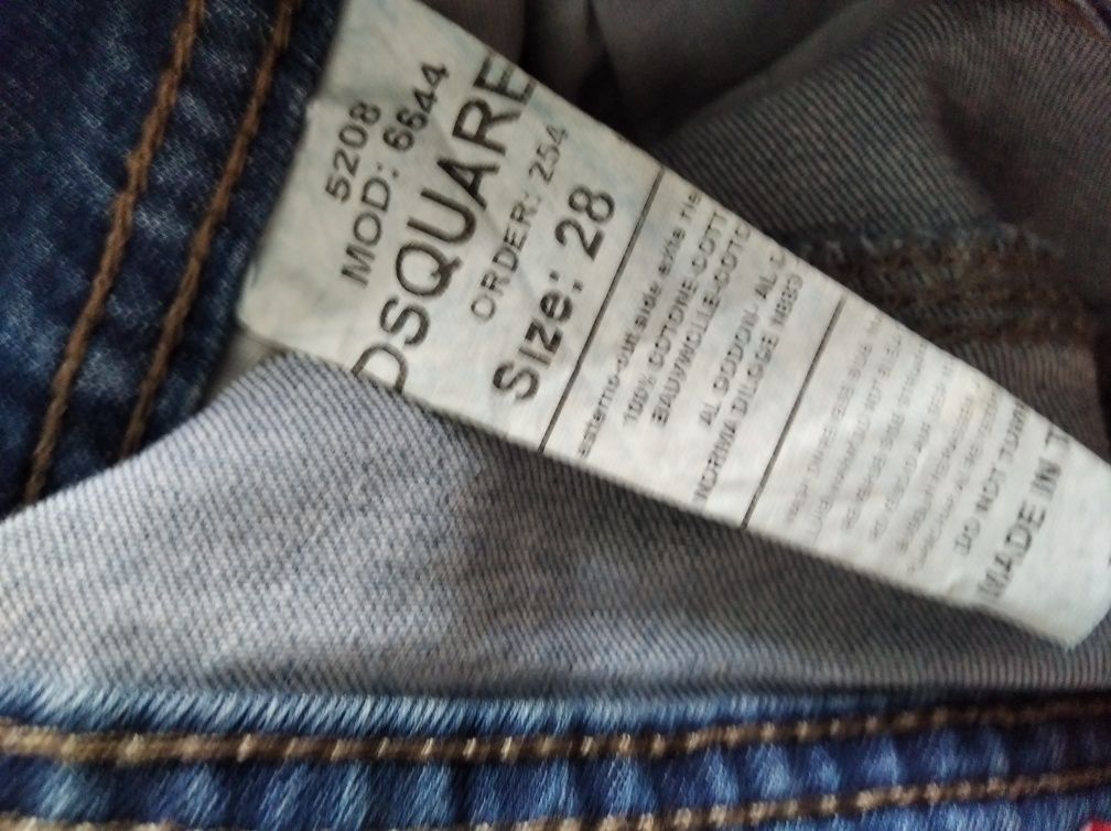 Spodnie damskie jeansowe DSQUARED2 rozmiar M