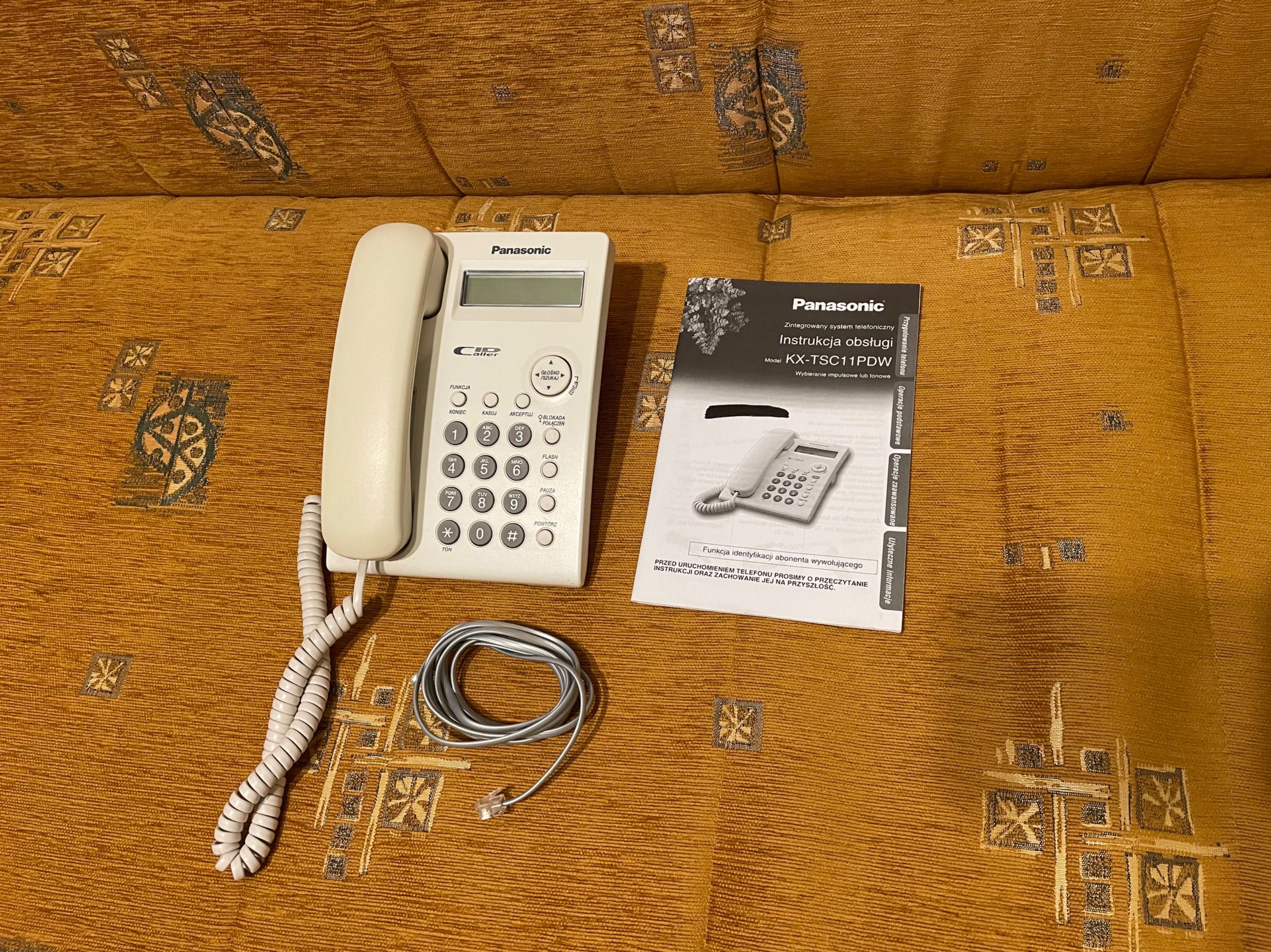 Panasonic KX-TSC11PWD telefon stacjonarny przewodowy kremowy Caller ID