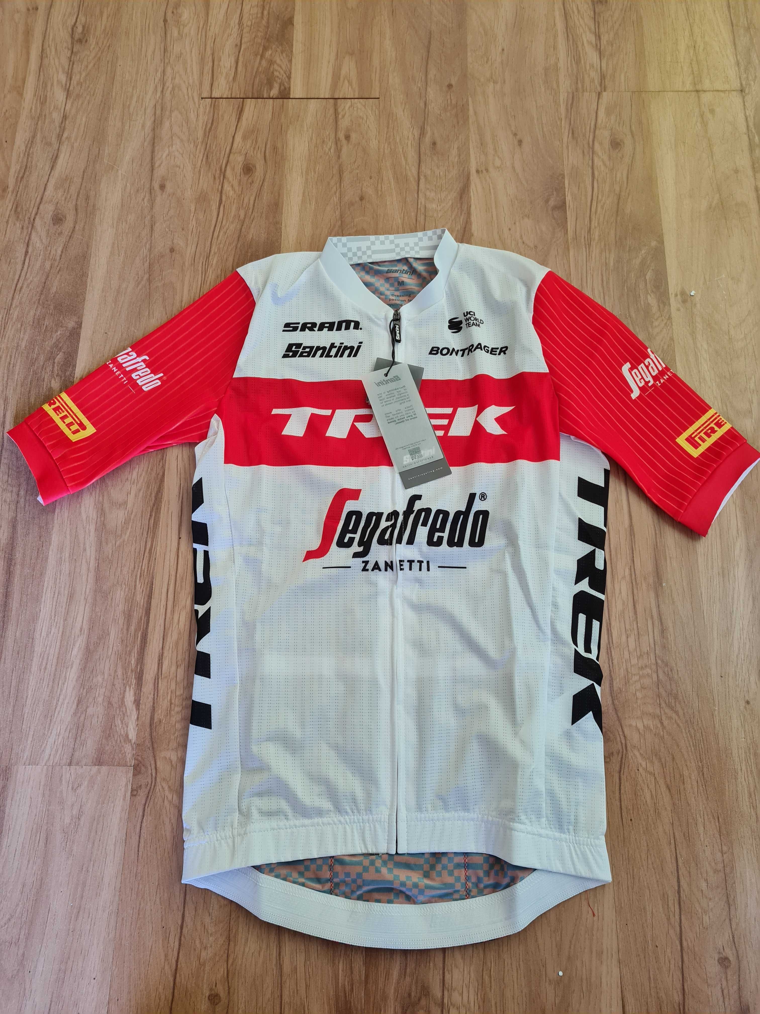 Trek Pro Team Segafredo Santini koszulka kolarska rowerowa  teamowa or