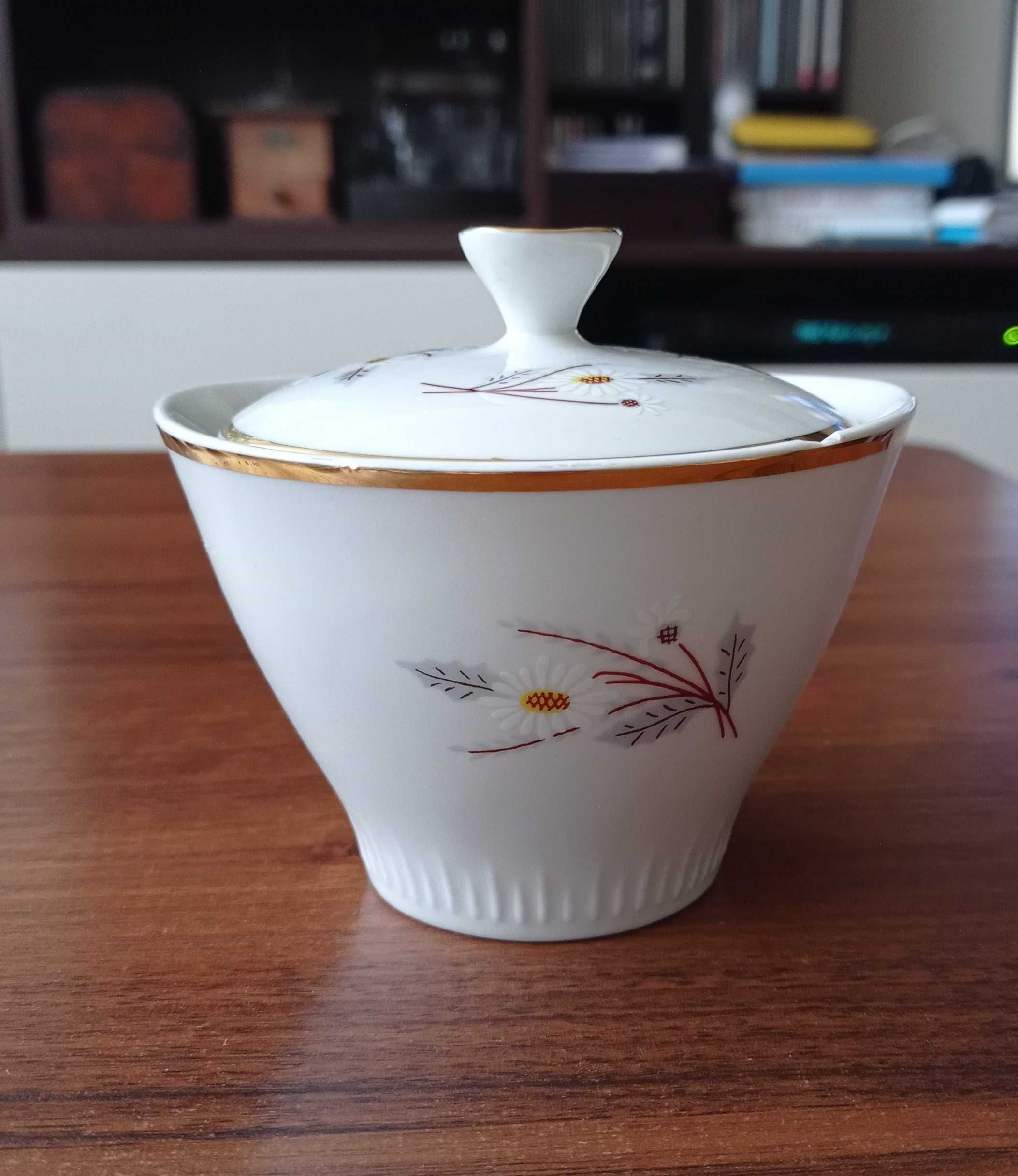 Porcelana Włocławek – rozbudowany serwis kawowy, vintage