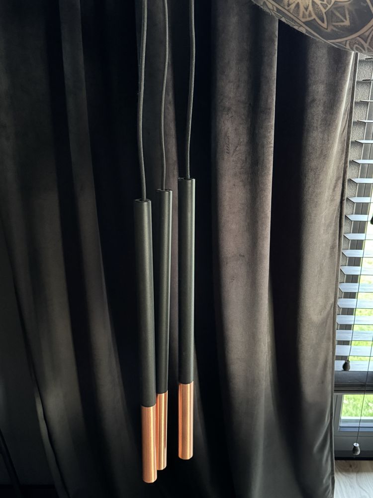 Sollux 3 Lampy wiszące czarny/miedź