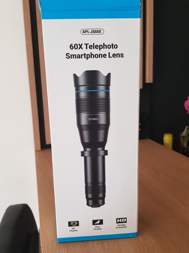 Apexel obiektyw teleskopowy mobilny teleobiektyw do smartfona 60x