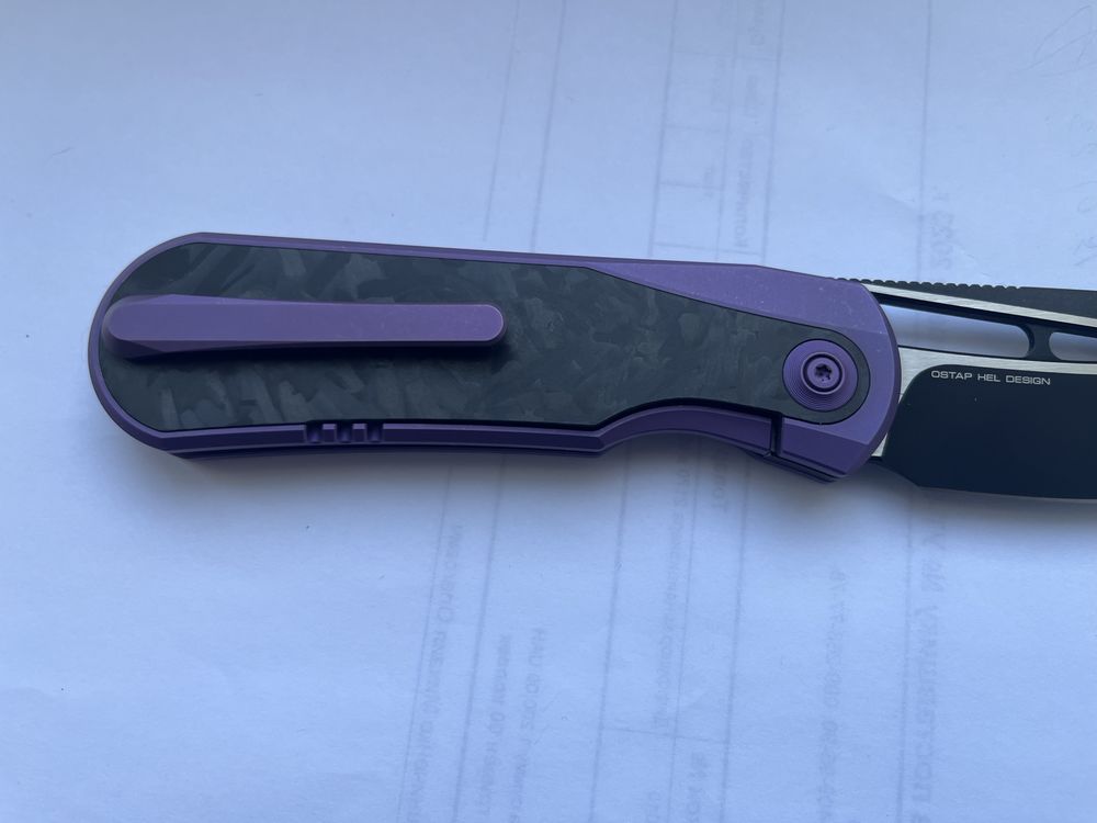 Складной нож We Knife Baloo Purple Titanium