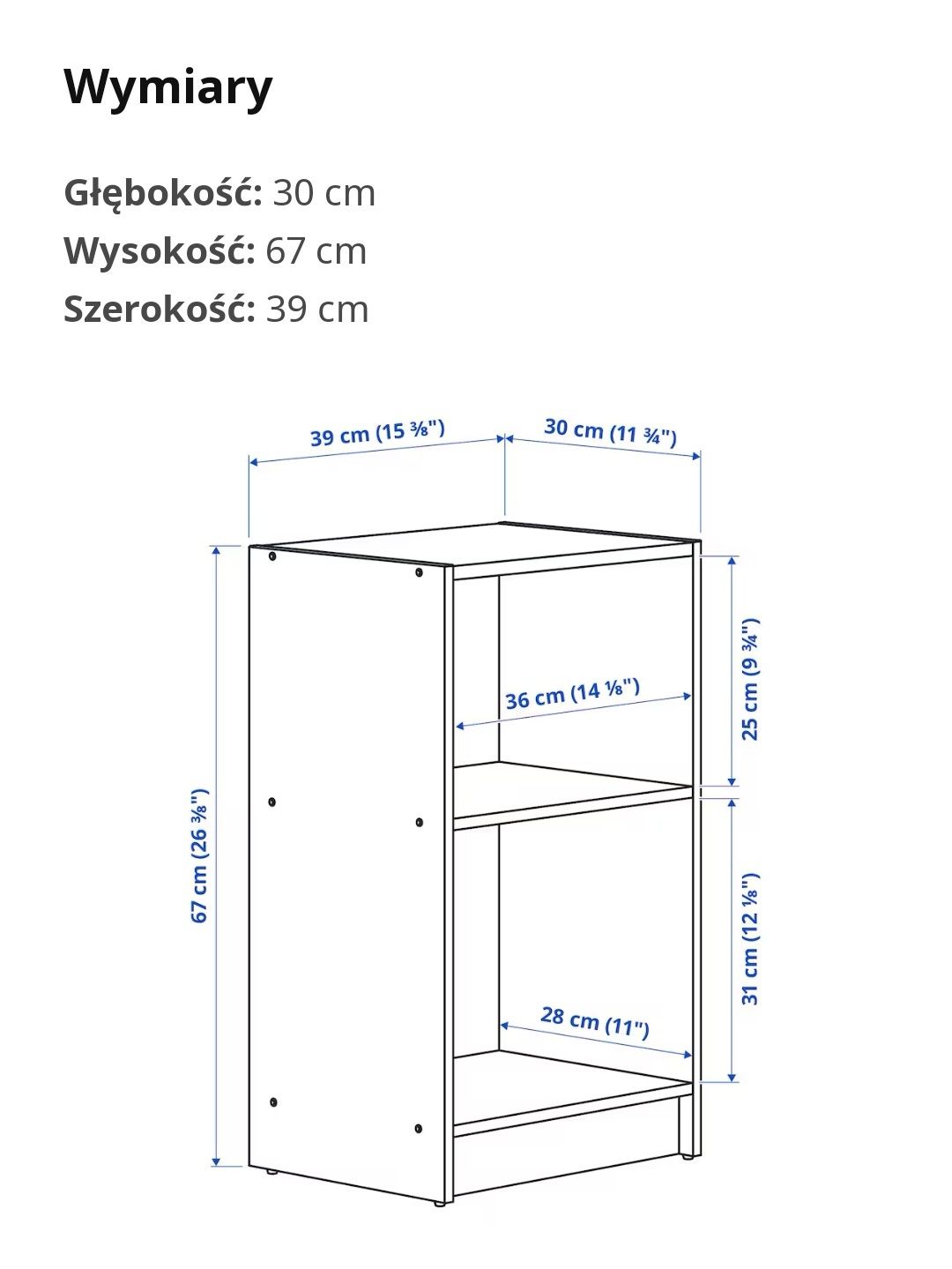 Ikea Gursten stolik mocny jasnoszary