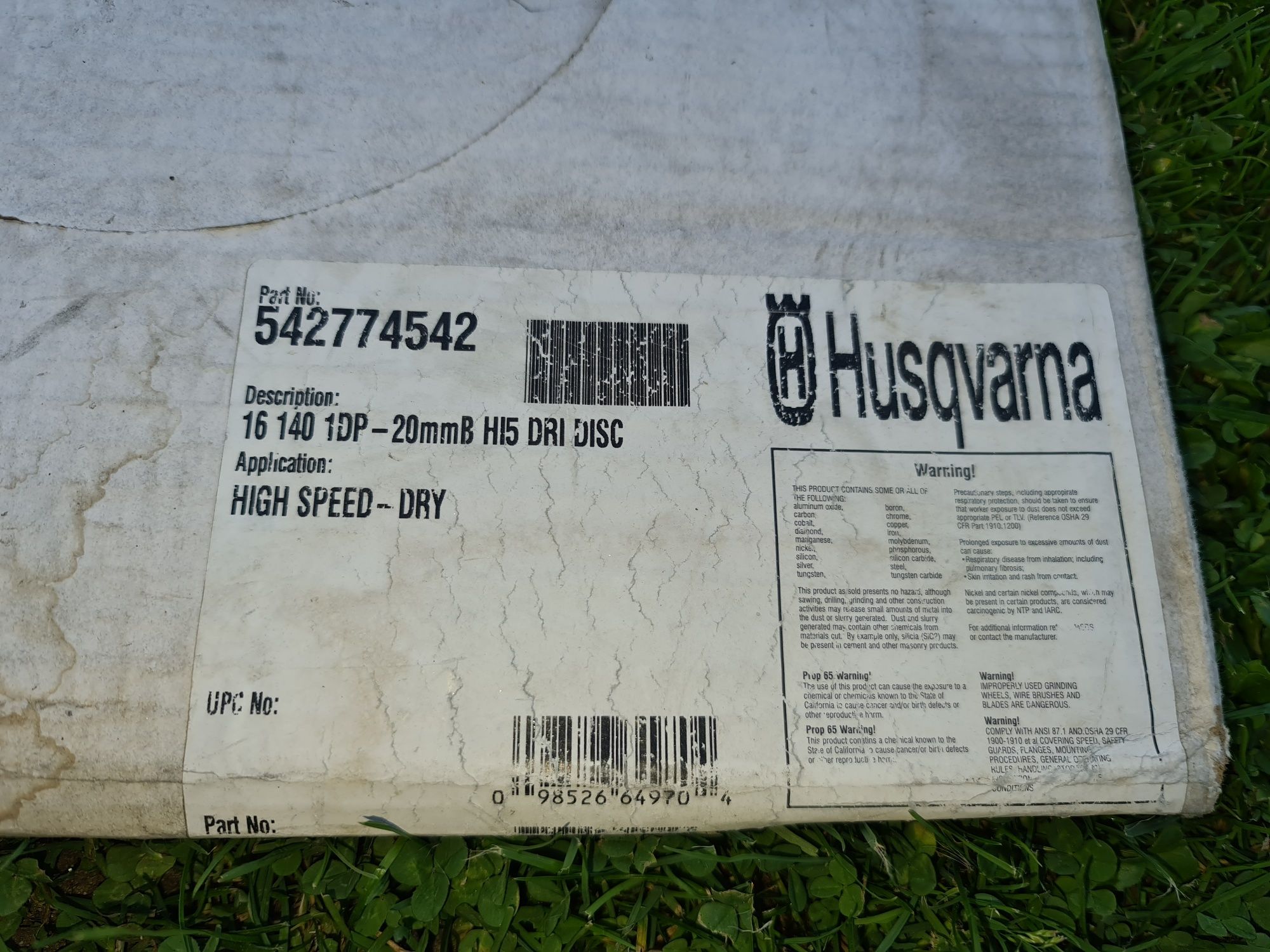 Tarcza diamentowa Husqvarna 400mm - 16in x 20mm x .140 HI5