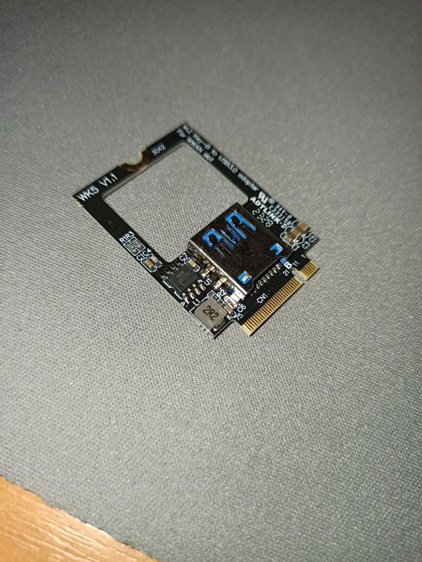 Адаптер USB3.0 M.2 B-Key в слот  WWAN