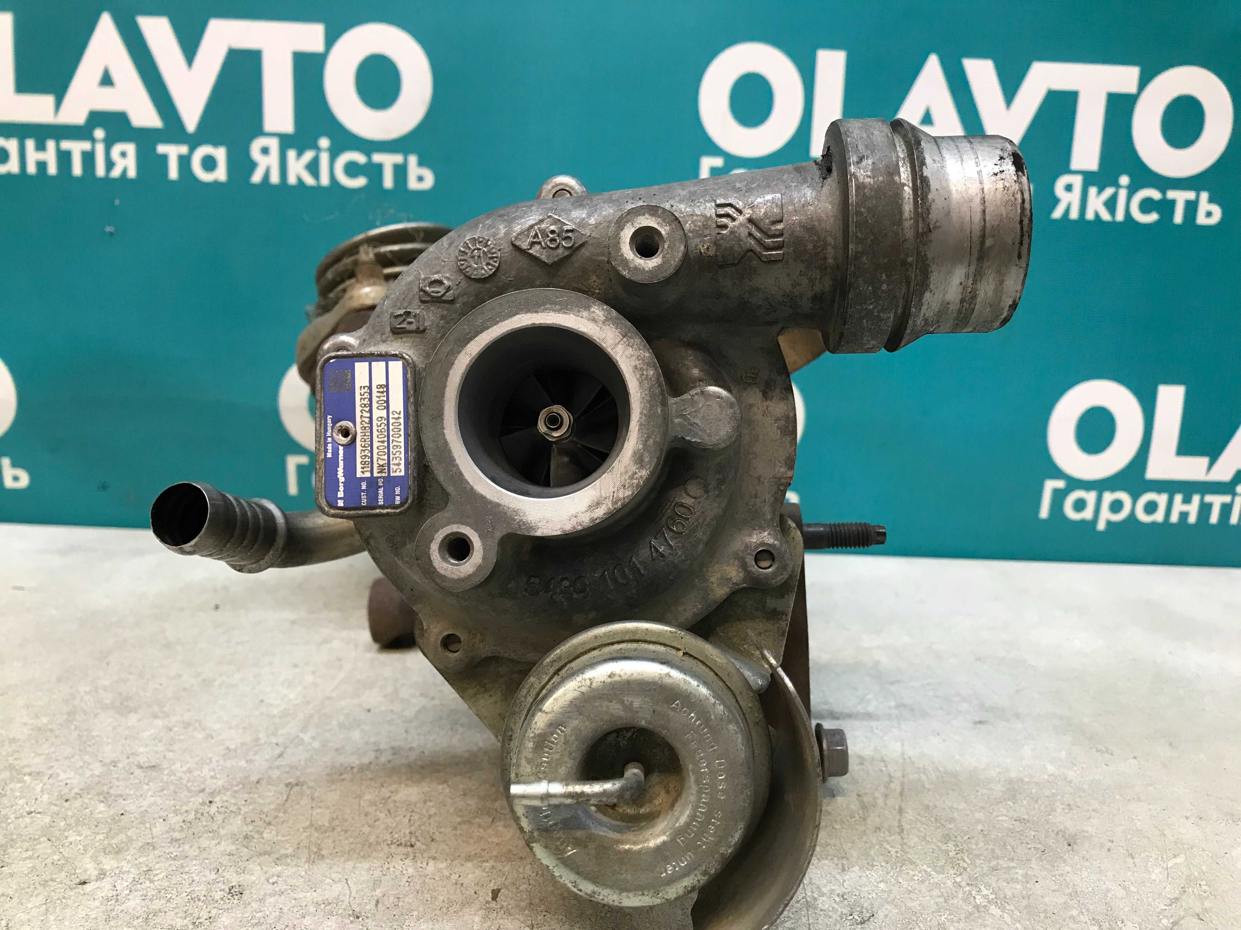 Пробег 77т. км. Турбина Renault Kangoo Duster Megane Logan 1.5 dci K9K