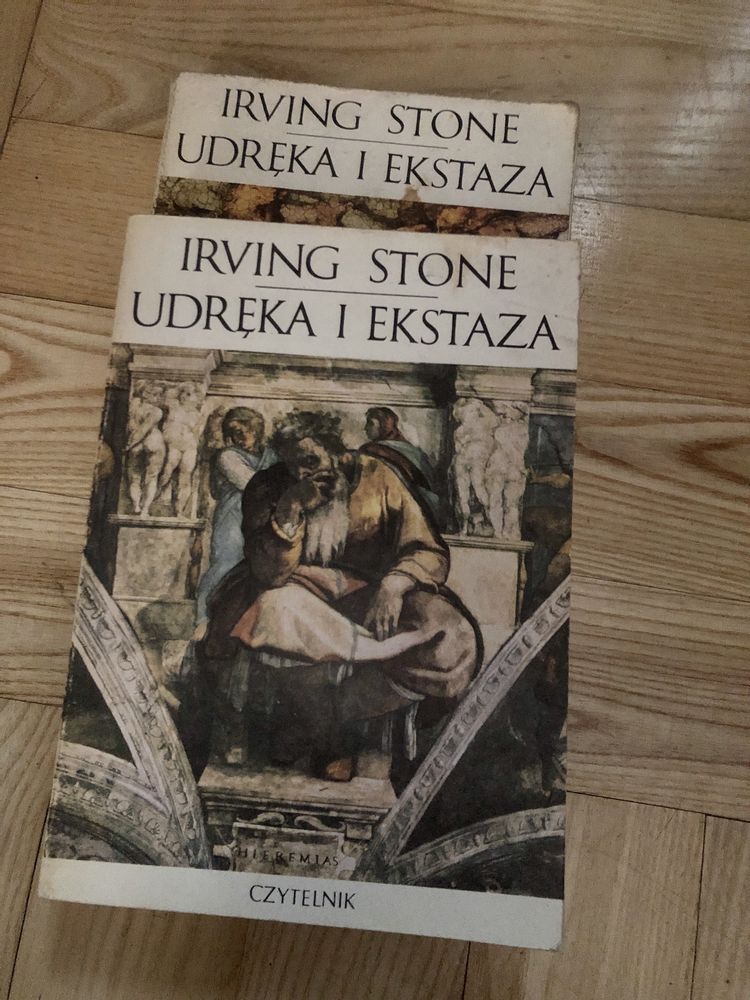 Komplet ksiazek Irving Stone Udreka Ekstaza 1990